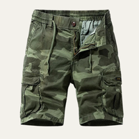 Gilbert | Relaxed Fit Multi Pocket Camo Cargo Shorts for Men