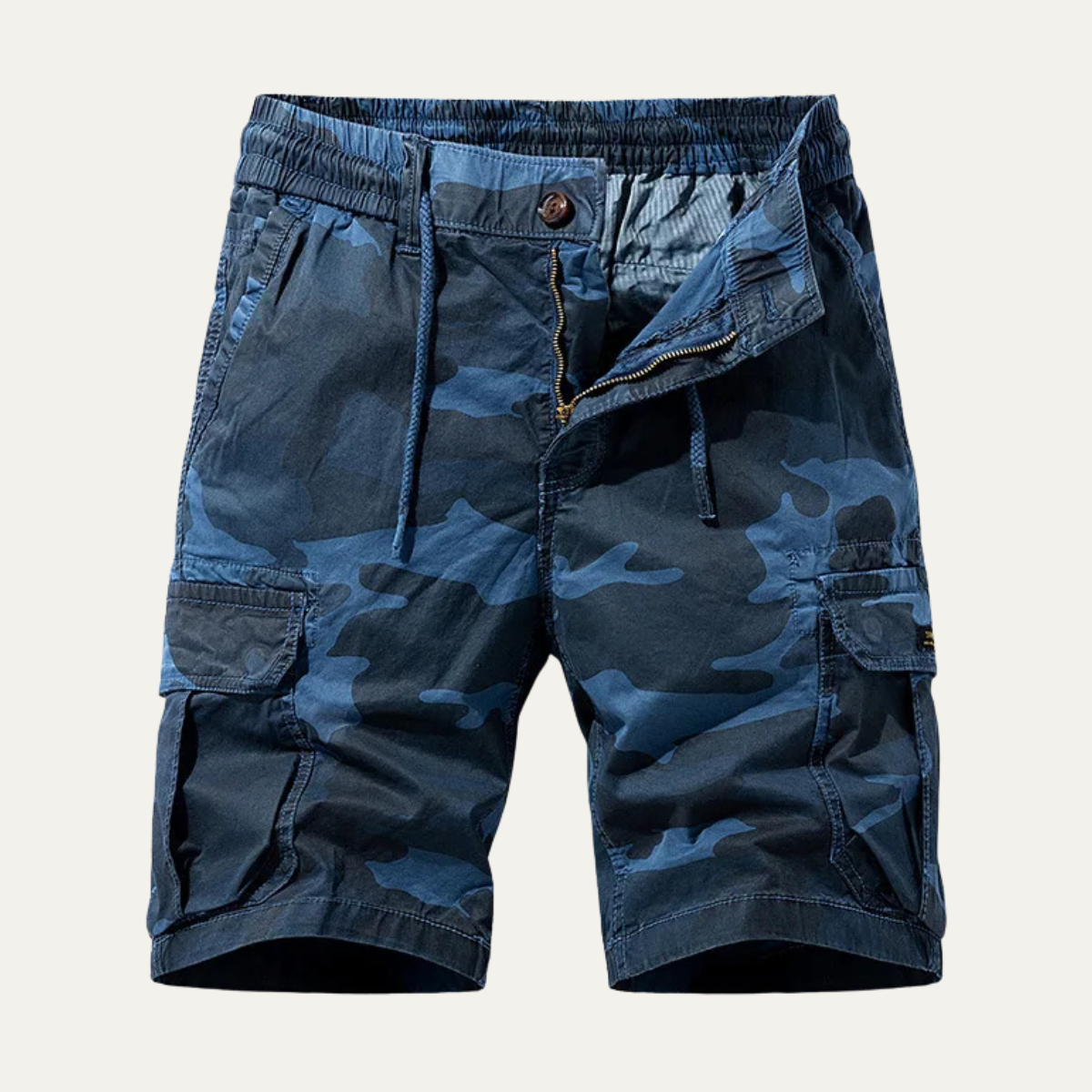 Gilbert | Relaxed Fit Multi Pocket Camo Cargo Shorts for Men