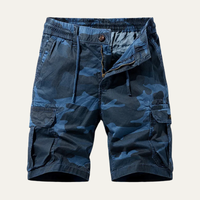 Gilbert | Relaxed Fit Multi Pocket Camo Cargo Shorts for Men