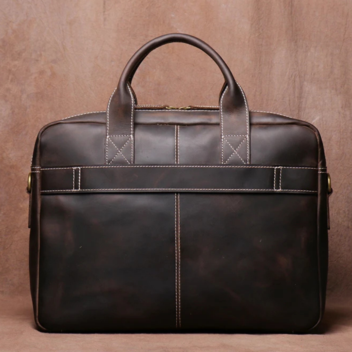 Edgar | Vintage Genuine Leather Laptop Briefcase for Men