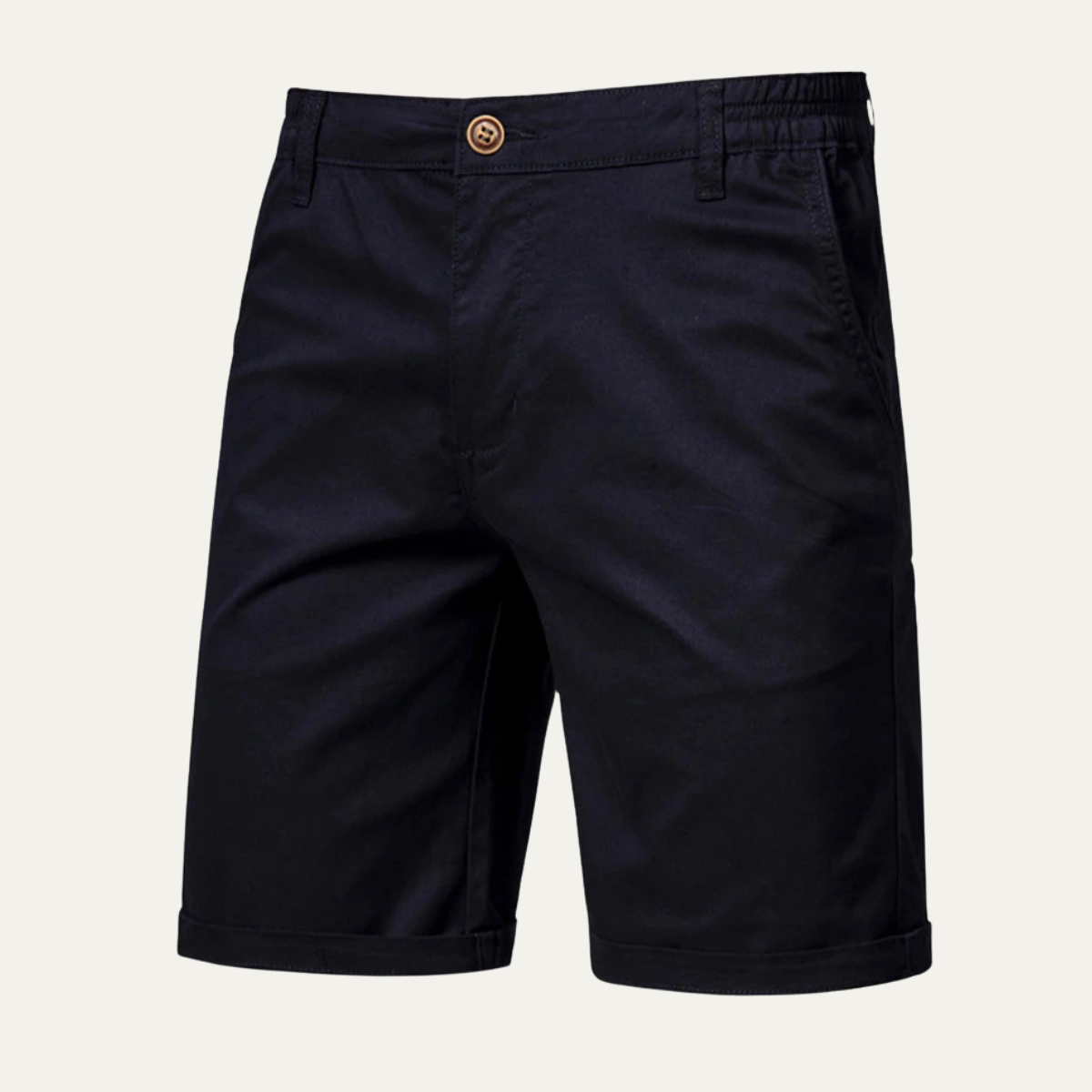 Gareth | Men's Solid Colour Cotton Breathable Chino Shorts