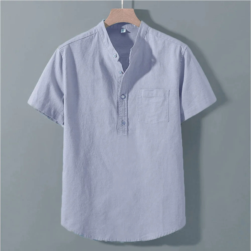 Jonathan | Breathable Button-Up Shirt with Chest Pocket