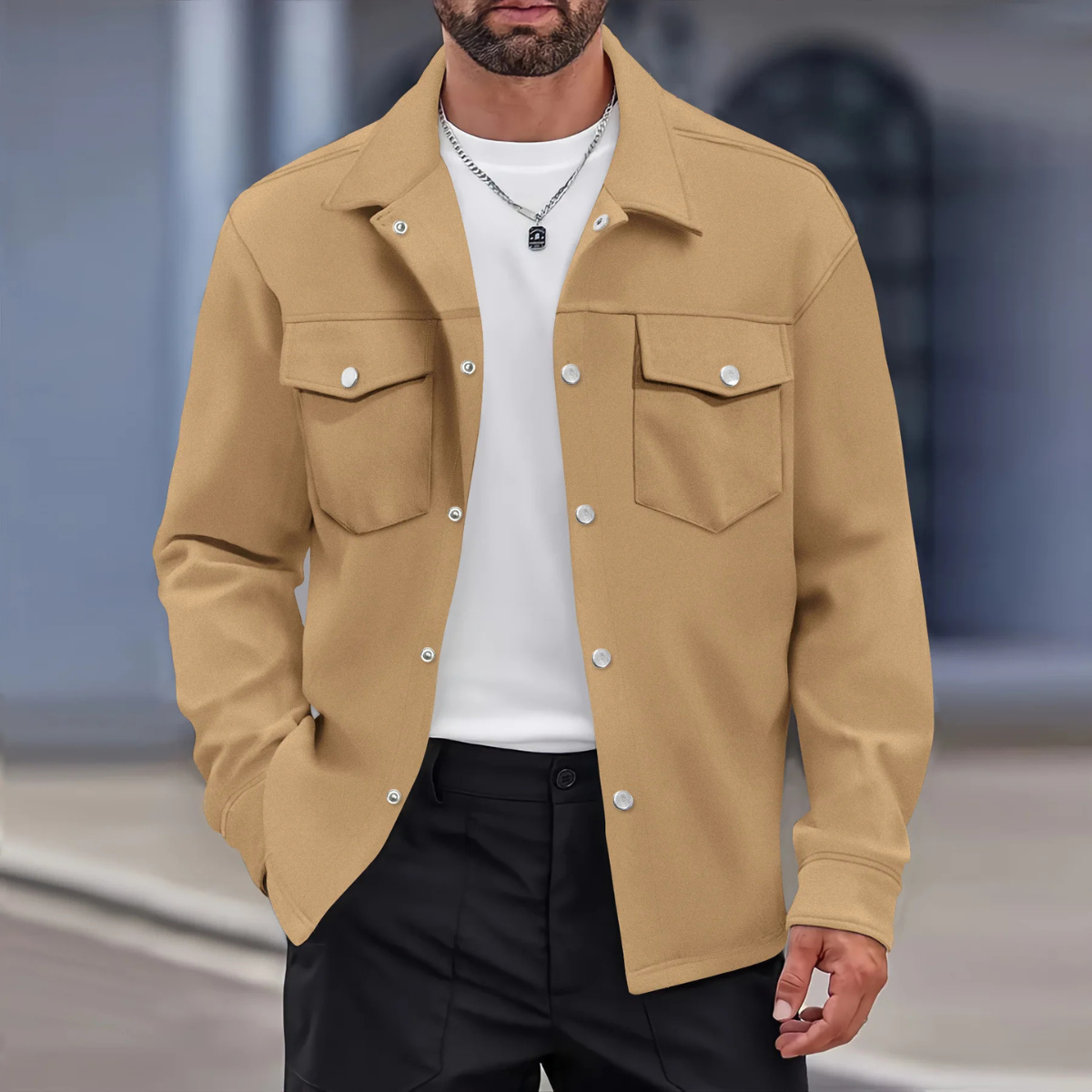 Knox | Button Up Casual Overshirt Jacket
