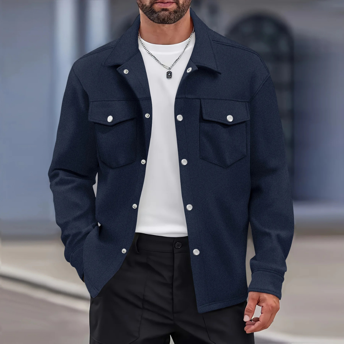 Knox | Button Up Casual Overshirt Jacket