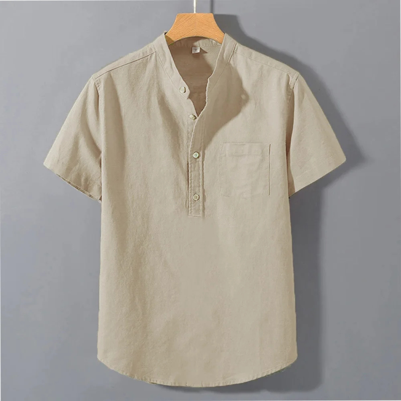Jonathan | Breathable Button-Up Shirt with Chest Pocket