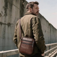 Easton | Casual Genuine Leather Crossbody Bag for Men