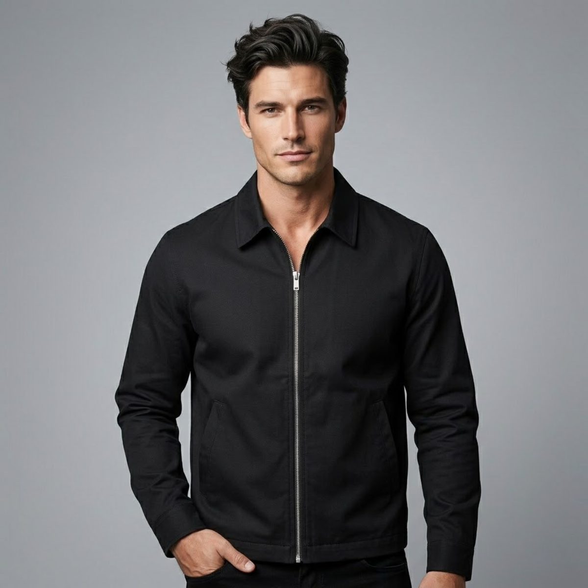 Blake | Lightweight Harrington Zip Up Jacket