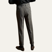 Hewitt pleated straight leg trousers