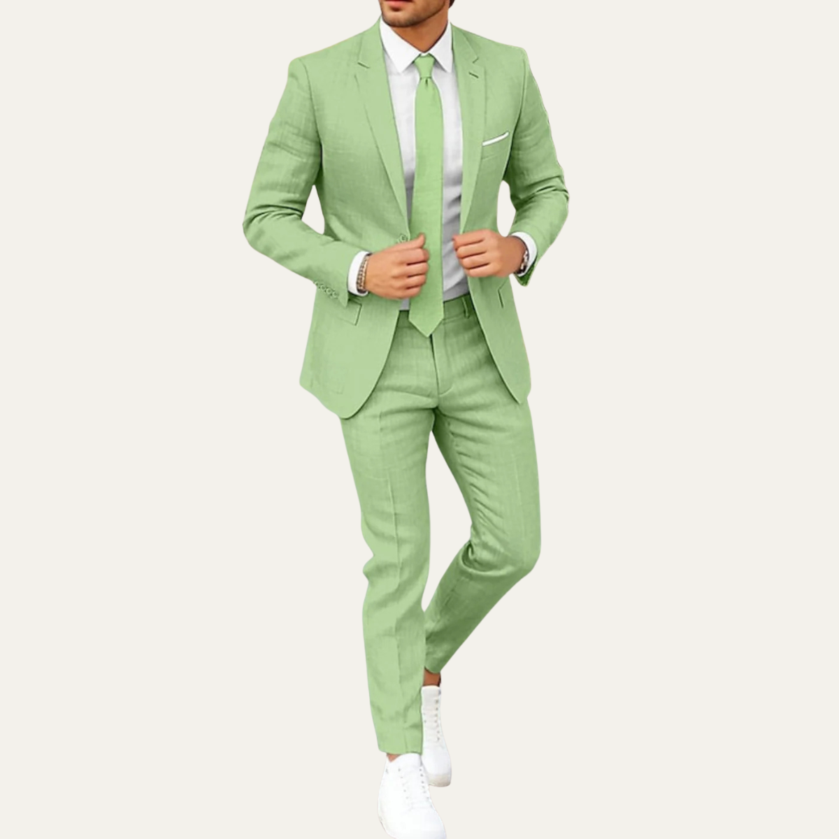 Cole | Lightweight Two Piece Formal Wedding and Business Suit Set
