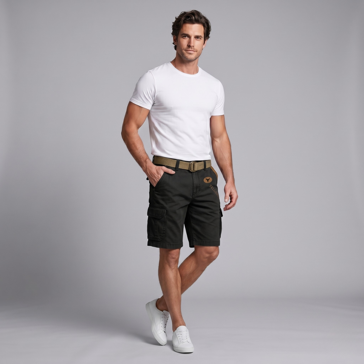 Chase | Multi Pocket Tactical Cargo Shorts with Belt