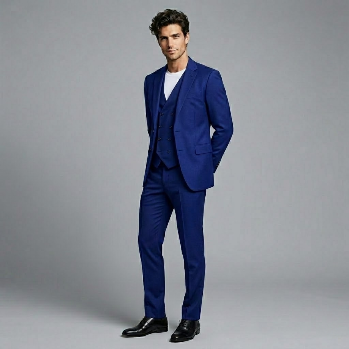 Ethan tuxedo suit set in Dark Blue
