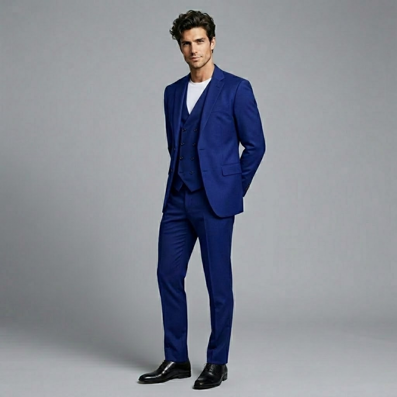 Ethan tuxedo suit set in Dark Blue