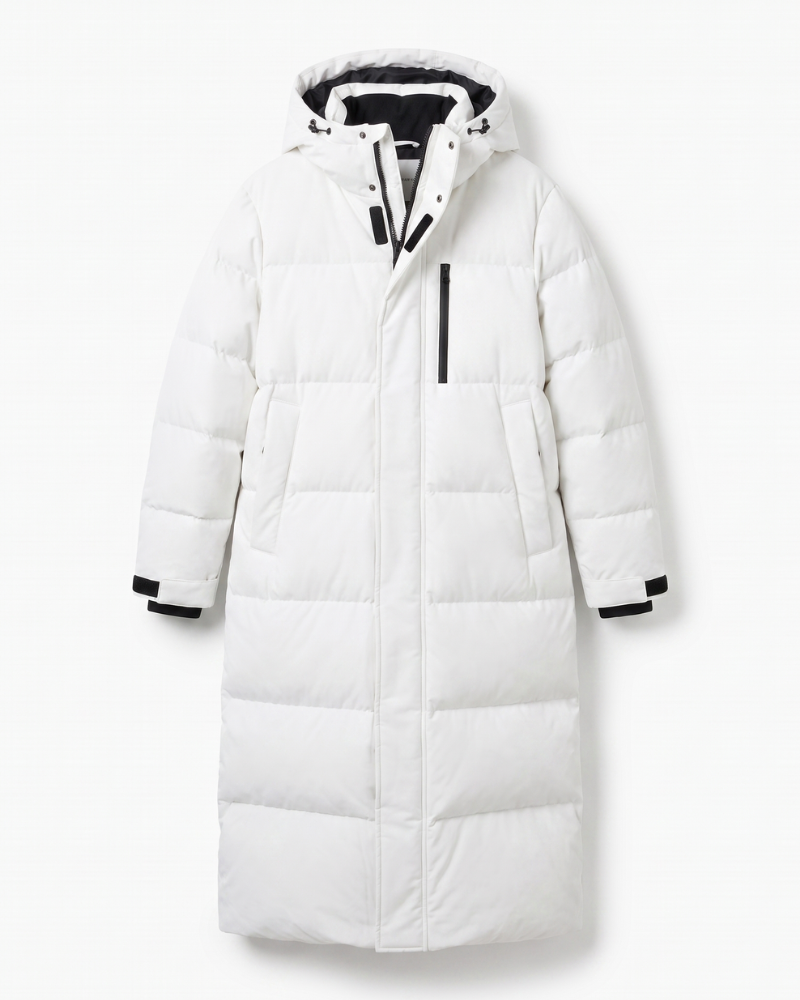 Winifred | Longline Hooded Quilted Puffer Jacket