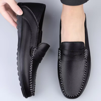 Marcus | Slip-On Faux Leather Penny Loafers
