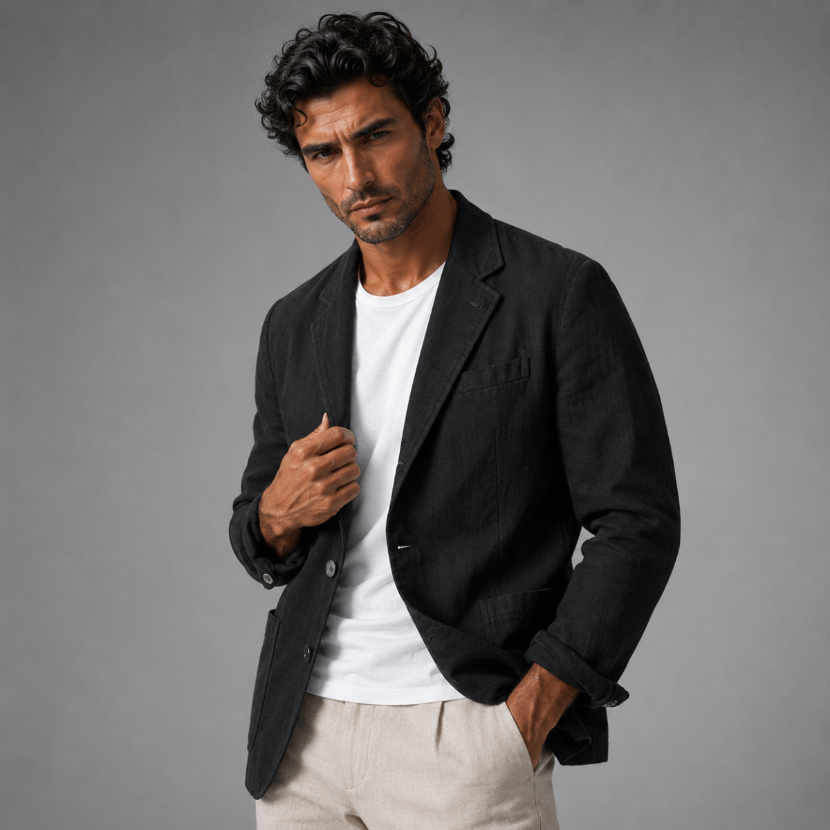 Lewis | Lightweight Linen Cotton Summer Blazer