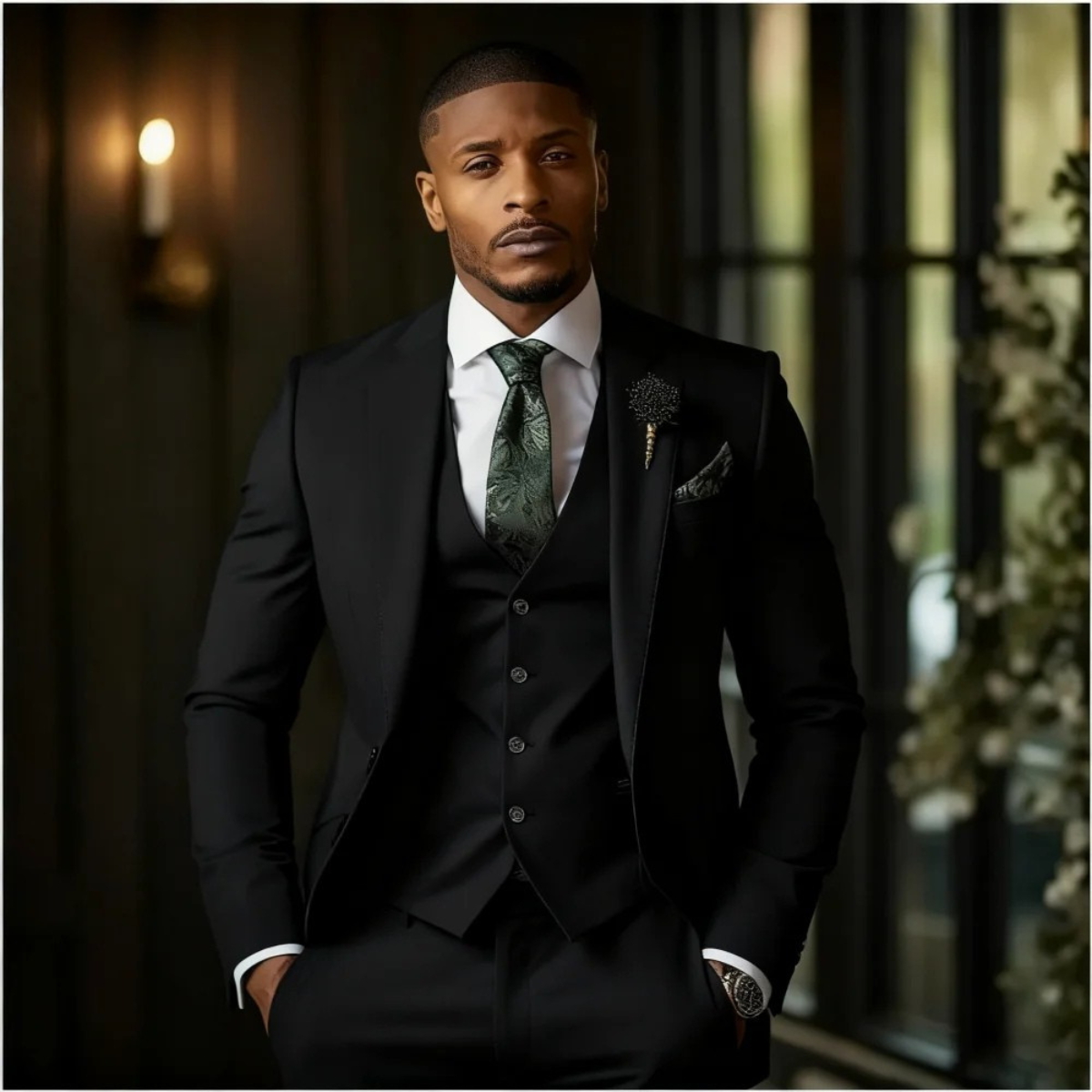 Osborne | Men's Elegant Three-Piece Jacket, Gilet and Trousers Suit