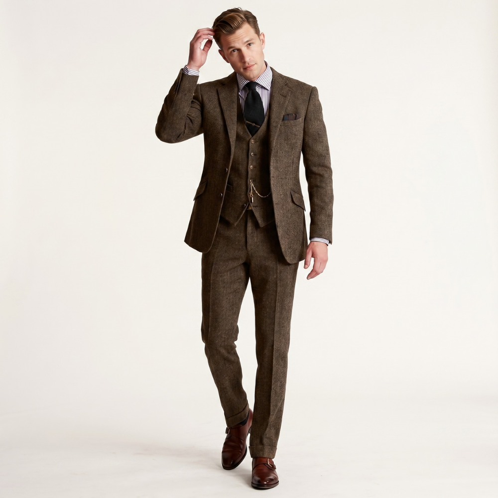 Carrick suit in Coffee