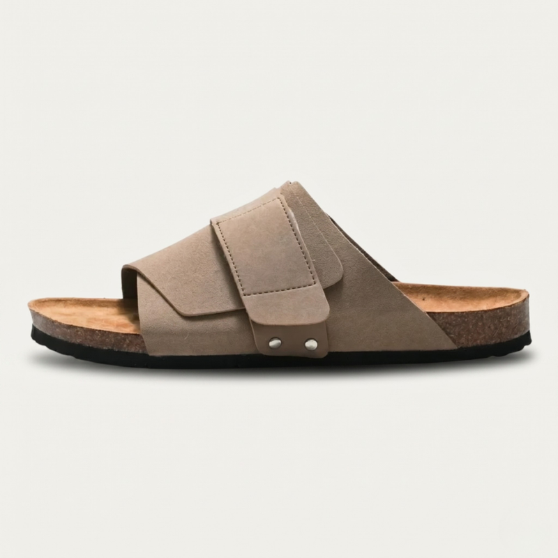 Ira | Cork Footbed Slide Sandals