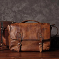 Earl | Vintage Genuine Leather Crossbody Shoulder Bag for Men