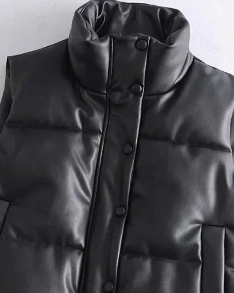 Georgiana | Quilted Sleeveless Puffer Vest