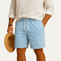 Hank Cotton Shorts Light Blue