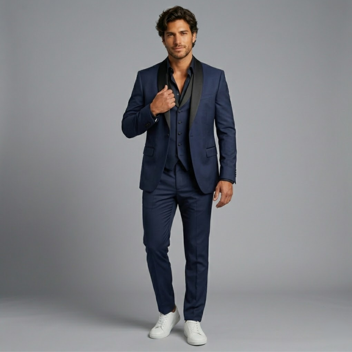 Octavius | Men's Classic 3 Piece Suit Set with Blazer, Gilet and Trousers