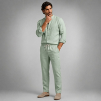 Gustav Linen Set Light Green
