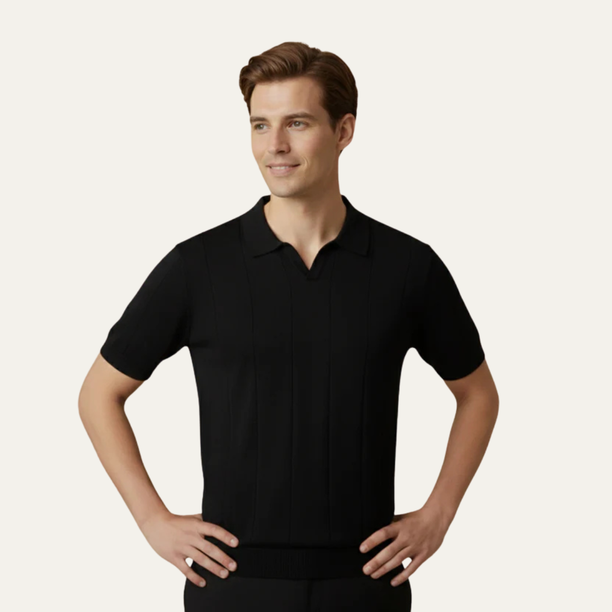 Crispin polo Black
