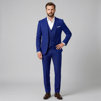 Micah 3 piece suit Royal Blue