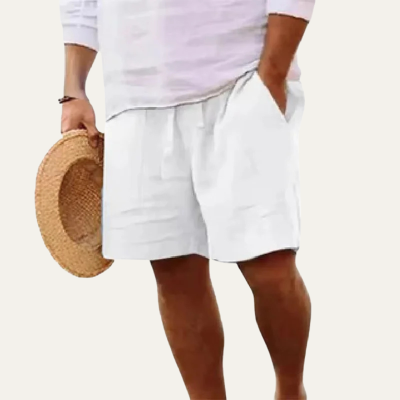 Jonas | Men's Cotton Linen Drawstring Summer Shorts