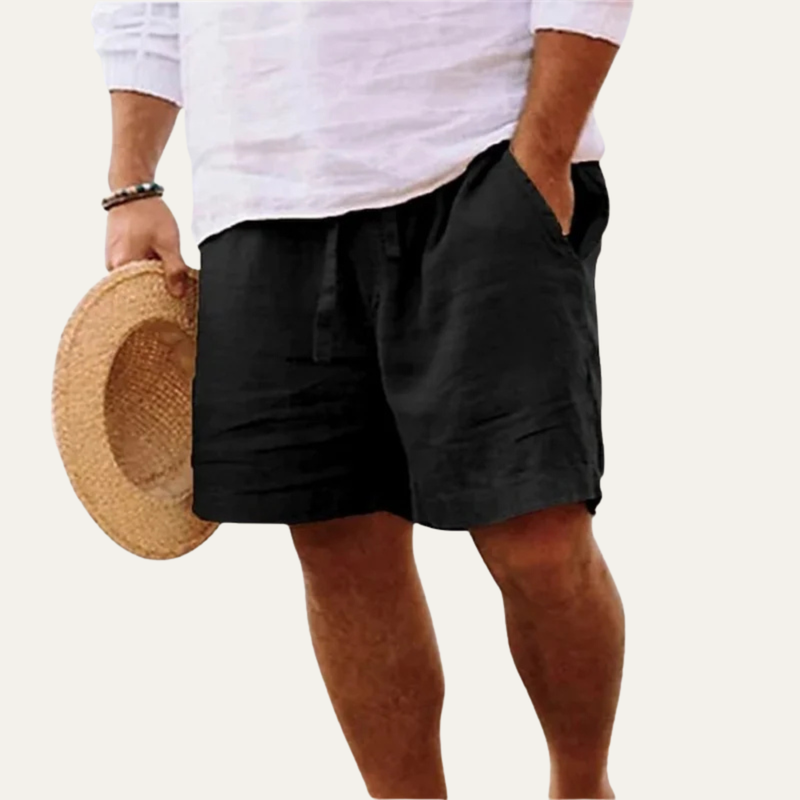 Jonas | Men's Cotton Linen Drawstring Summer Shorts