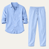 Quinn relaxed fit linen shirt and trousers set