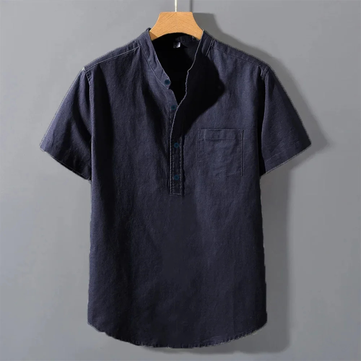 Kieran | Lightweight Cotton Linen Short Sleeve Shirt