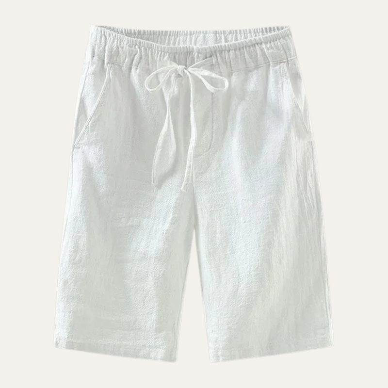 Jonah | Men's Lightweight Linen Drawstring Summer Shorts