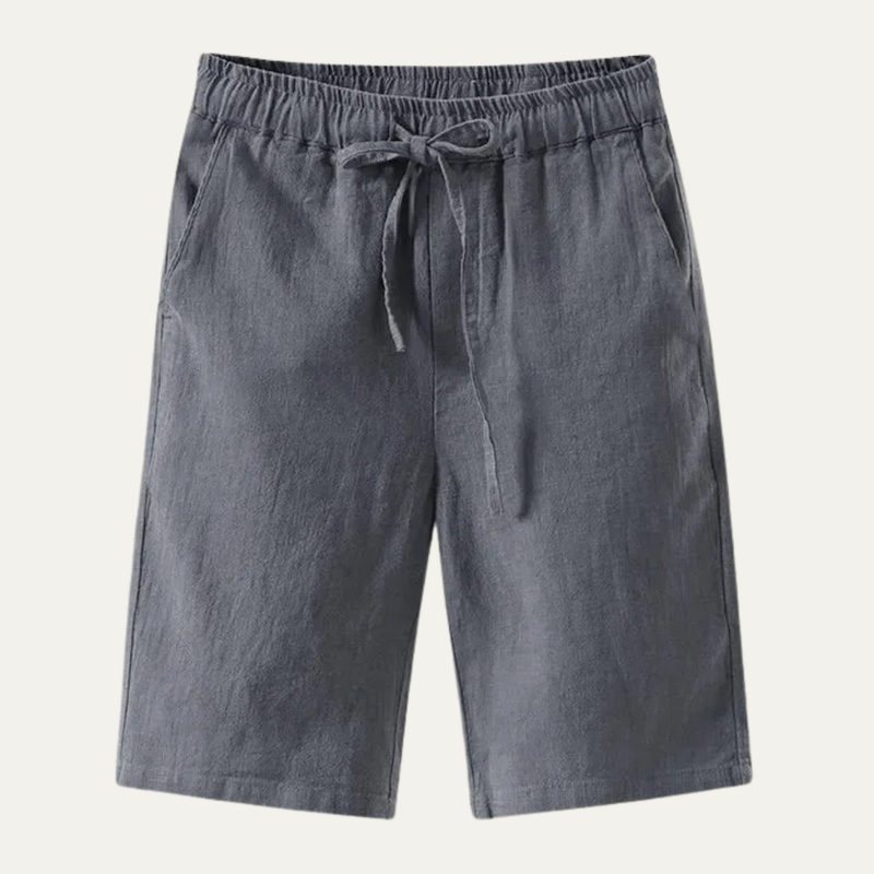 Jonah | Men's Lightweight Linen Drawstring Summer Shorts
