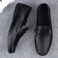 Marcus | Slip-On Faux Leather Penny Loafers