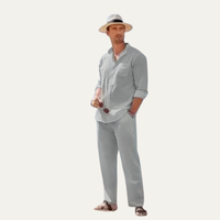 Otto | Men's Summer Shirt and Trousers Two-Piece Set