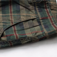 Gerard plaid cargo shorts detail