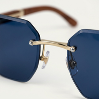 George | Vintage Rimless Sunglasses with UV Protection