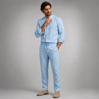 Gustav Linen Set Blue