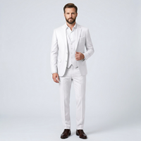 Micah 3 piece suit White