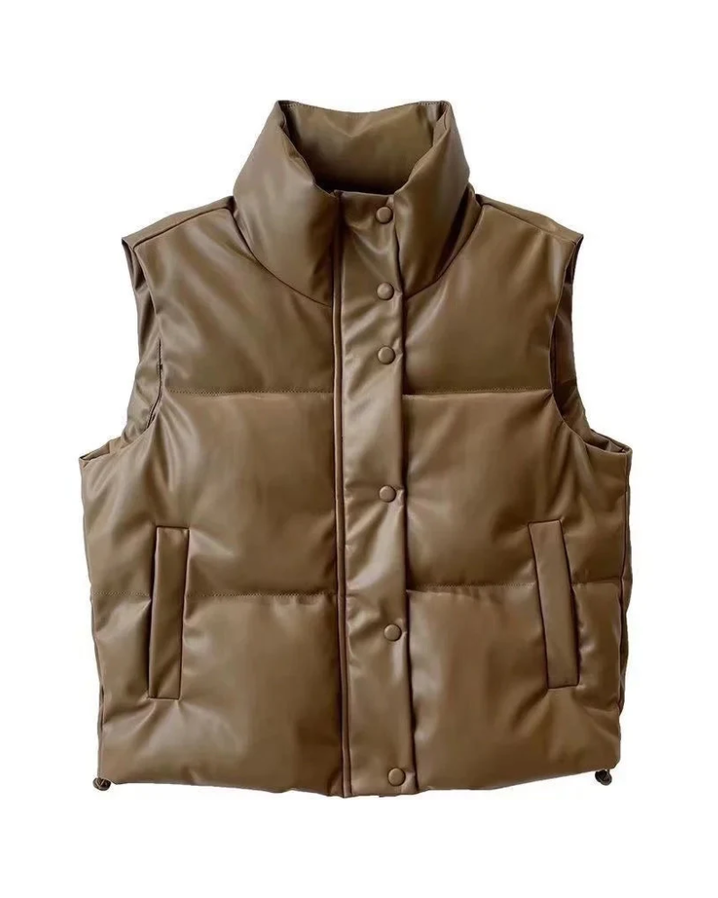 Georgiana | Quilted Sleeveless Puffer Vest
