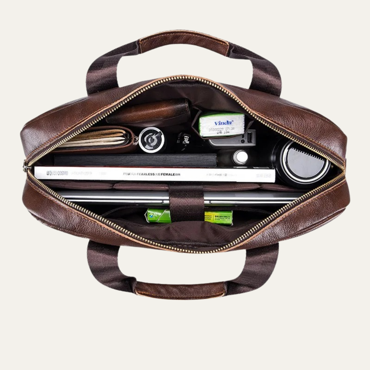 Eddie | Genuine Leather Business Messenger Shoulder Bag for Men