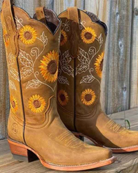 Marigold | Embroidered Cowboy Boots