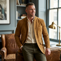 Luka | Casual Suede Single Breasted Blazer Jacket