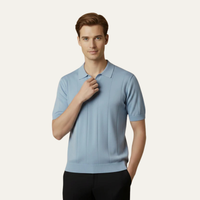 Crispin polo Light Blue