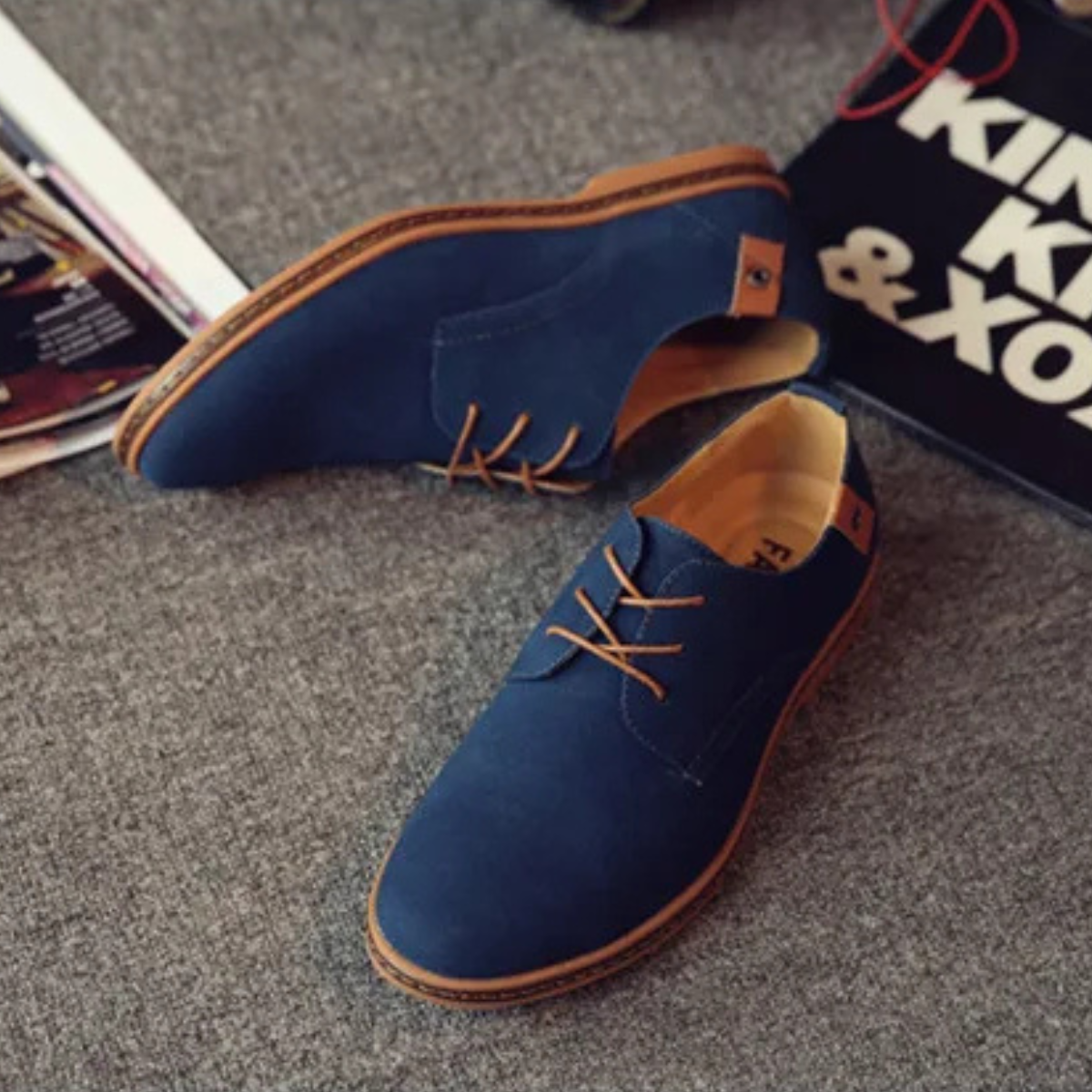 Leon | Casual Low Profile Lace Up Dress Shoes