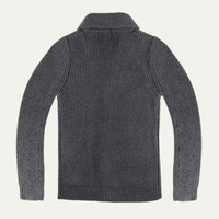 Emrys cardigan shawl collar and button front detail
