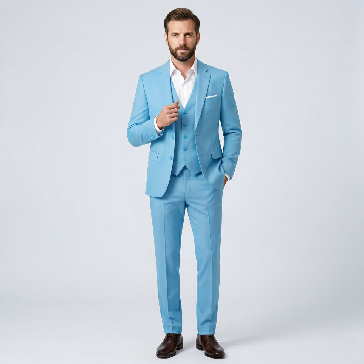 Micah 3 piece suit Sky Blue