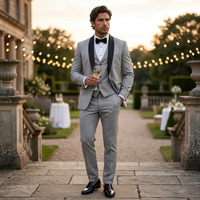 Octavius | Men's Classic 3 Piece Suit Set with Blazer, Gilet and Trousers